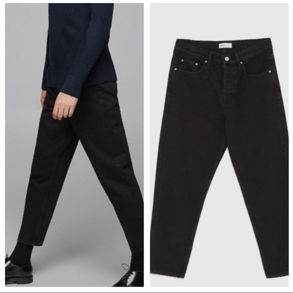 Zara Other - Zara men‘s 36 relaxed fit Jeans cropped black